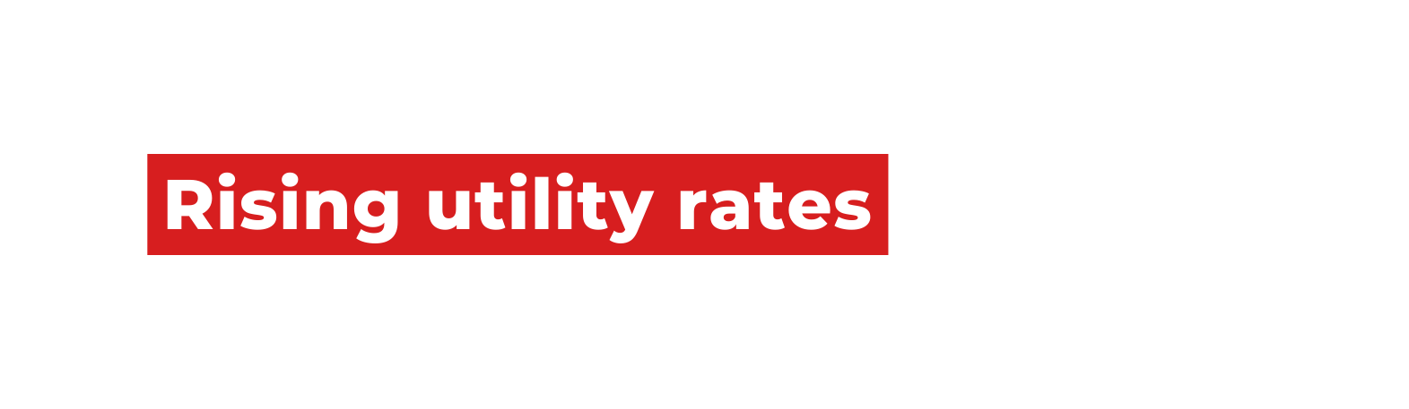 Rising utility rates